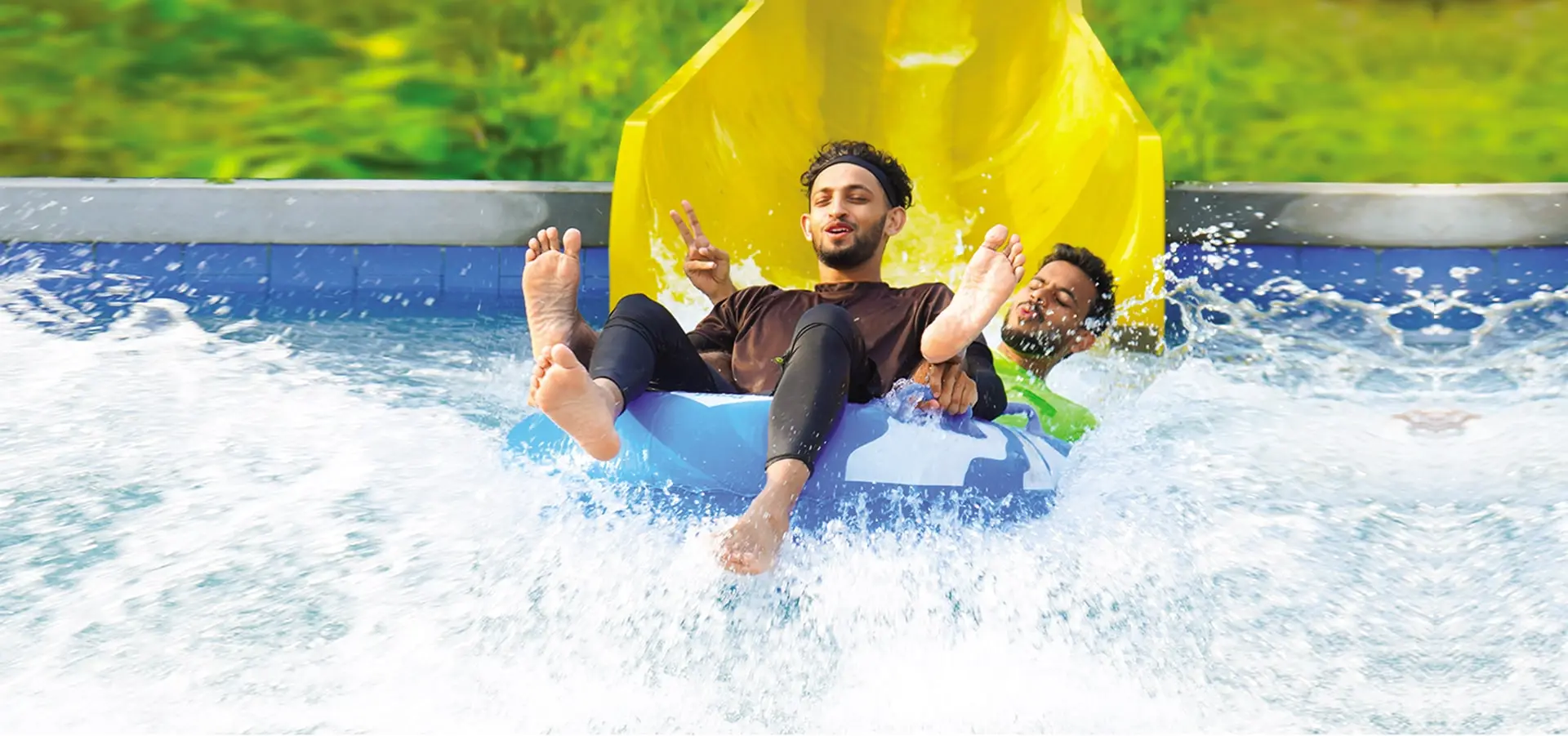 water slide at vismaya amusement park in kannur